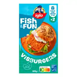 PLUS Iglo Kapiteins Klassiekers Fish Burgers aanbieding