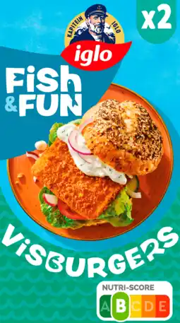 PLUS Iglo Kapiteins Klassiekers Fish Burgers aanbieding