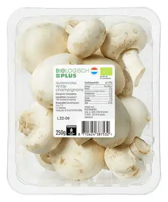 PLUS Biologisch PLUS Paddenstoelen Champignons wit bio aanbieding