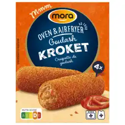 PLUS Mora Oven & Airfryer Goulash Kroketten aanbieding