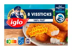 PLUS Iglo Vissticks 8 stuks aanbieding