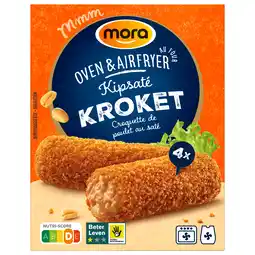PLUS Mora Kroket saté 4st aanbieding