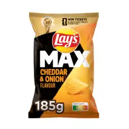 PLUS Lays Max Cheddar & Onion aanbieding