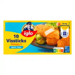 PLUS Iglo Vissticks Omega3 10 stuks aanbieding
