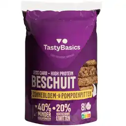 PLUS TastyBasics Beschuit zonnebl en pompoenpit aanbieding