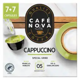 PLUS Café Nova Koffiecapsules cappuccino aanbieding