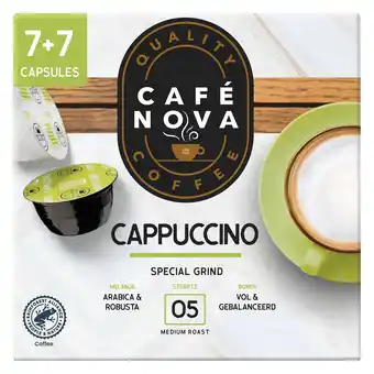 PLUS Café Nova Koffiecapsules cappuccino aanbieding