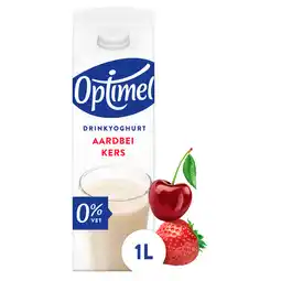PLUS Optimel Drink aardbei-kers 0% vet aanbieding