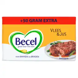 PLUS Becel Vlees & Jus aanbieding