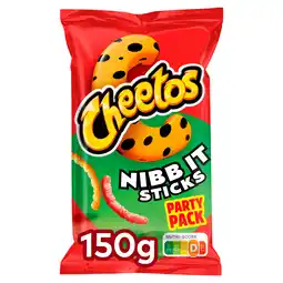 PLUS Cheetos Partypack Nibb-it chips sticks naturel aanbieding