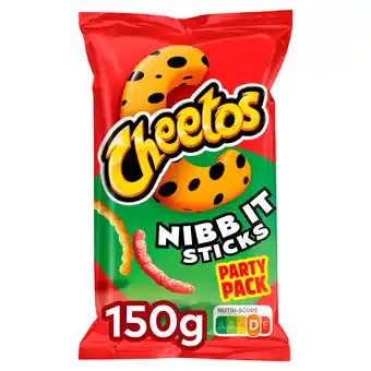 PLUS Cheetos Partypack Nibb-it chips sticks naturel aanbieding
