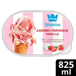 PLUS Hertog IJssalon aardbei-merengue aanbieding