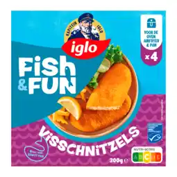 PLUS Iglo Kapitein Klassiekers Visschnitzel aanbieding