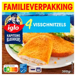 PLUS Iglo Kapitein Klassiekers Visschnitzel aanbieding
