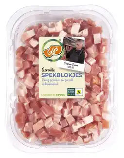 PLUS GIJS Gerookte Spekblokjes aanbieding
