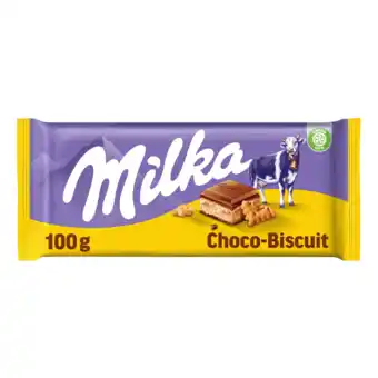 PLUS Milka Chocoladereep choco-biscuit aanbieding