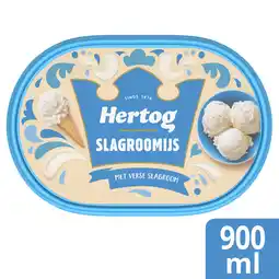 PLUS Hertog Classic slagroomijs aanbieding