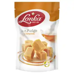 PLUS Lonka Fudge caramel aanbieding
