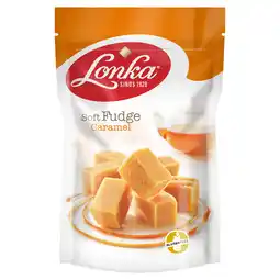 PLUS Lonka Fudge caramel aanbieding