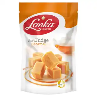 PLUS Lonka Fudge caramel aanbieding