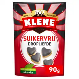 PLUS Klene Suikervrij dropliefde aanbieding