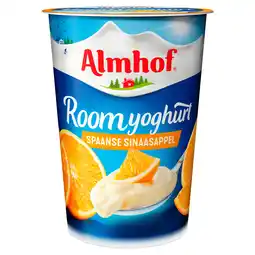 PLUS Almhof Roomyoghurt Spaanse sinaasappel aanbieding