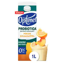 PLUS Optimel Probiotica drinkyoghurt Perzik Sinas aanbieding