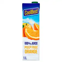 PLUS Coolbest Sap premium orange pulp free aanbieding