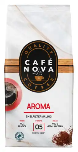 PLUS Café Nova Filterkoffie roodmerk aanbieding