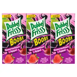 PLUS Dubbelfrisss Boost bosvruchten & appel aanbieding