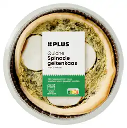 PLUS PLUS Quiche Spinazie Geitenkaas aanbieding