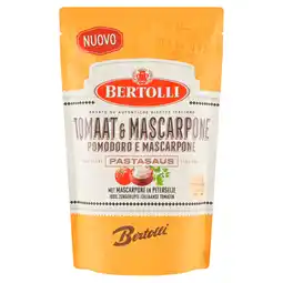 PLUS Bertolli Pastasaus in zak Tomaat Mascarpone aanbieding