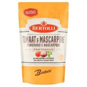 PLUS Bertolli Pastasaus in zak Tomaat Mascarpone aanbieding