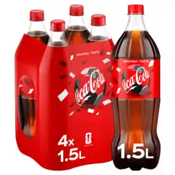 PLUS Coca-Cola Original taste 4-pack aanbieding