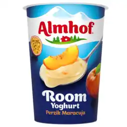 PLUS Almhof Roomyoghurt maracuja-perzik aanbieding