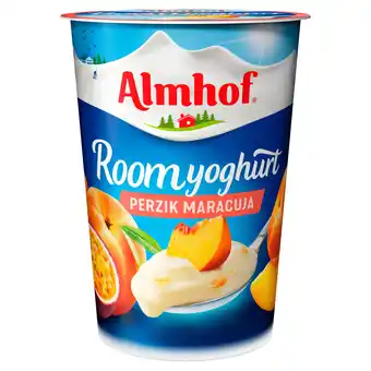 PLUS Almhof Roomyoghurt maracuja-perzik aanbieding