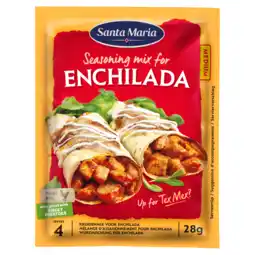 PLUS Santa maria Enchilada kruidenmix zak 30 gram aanbieding