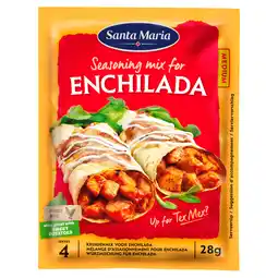 PLUS Santa maria Enchilada kruidenmix zak 30 gram aanbieding