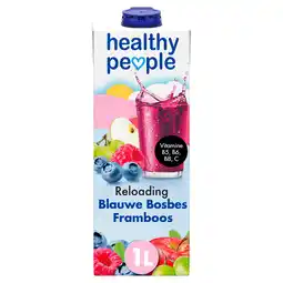 PLUS Healthy People Blauwe bosbes-framboos sap aanbieding