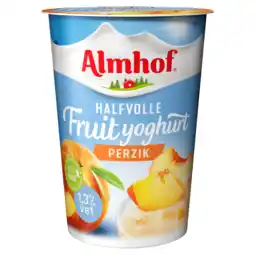 PLUS Almhof Halfvolle fruityoghurt perzik aanbieding