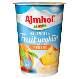 PLUS Almhof Halfvolle fruityoghurt perzik aanbieding