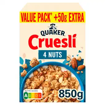 PLUS Quaker Cruesli 4 noten GVP aanbieding