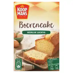 PLUS Koopmans Boerencake bakmix aanbieding