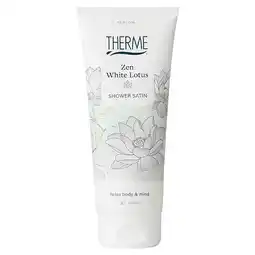 PLUS Therme Zen white lotus shower satin aanbieding