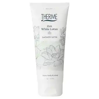 PLUS Therme Zen white lotus shower satin aanbieding