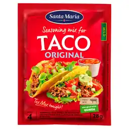 PLUS Santa maria Taco kruidenmix zakje 28 gram aanbieding