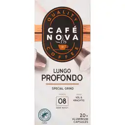 PLUS Café Nova Koffiecups lungo profundo sterkte 8 aanbieding