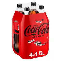 PLUS Coca-Cola Zero sugar 4-pack aanbieding