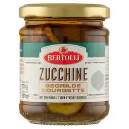 PLUS Bertolli Zucchine - gegrilde courgette aanbieding