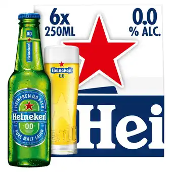 PLUS Heineken Premium pilsener 0.0 bier fles aanbieding